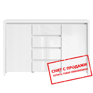 Комод Каспиан Белый/белый блеск KOM2D4S BRW...